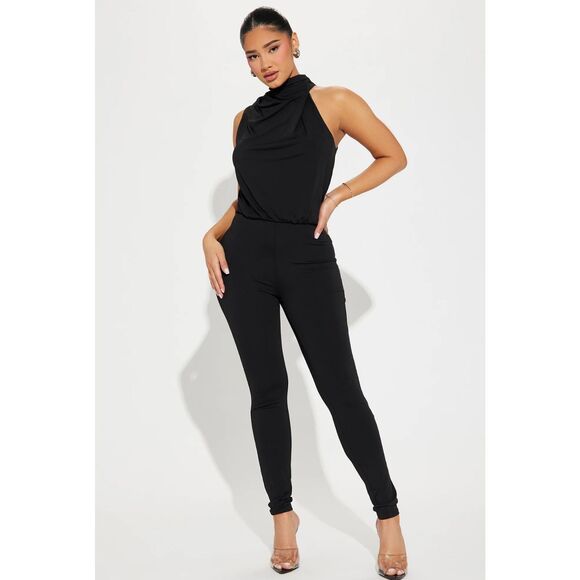 Fashion Nova Pants - NWT FN Bring You Out Black Jumpsuit - Size S  ***Item: 0564